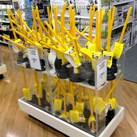 self_supporting_plunger_display